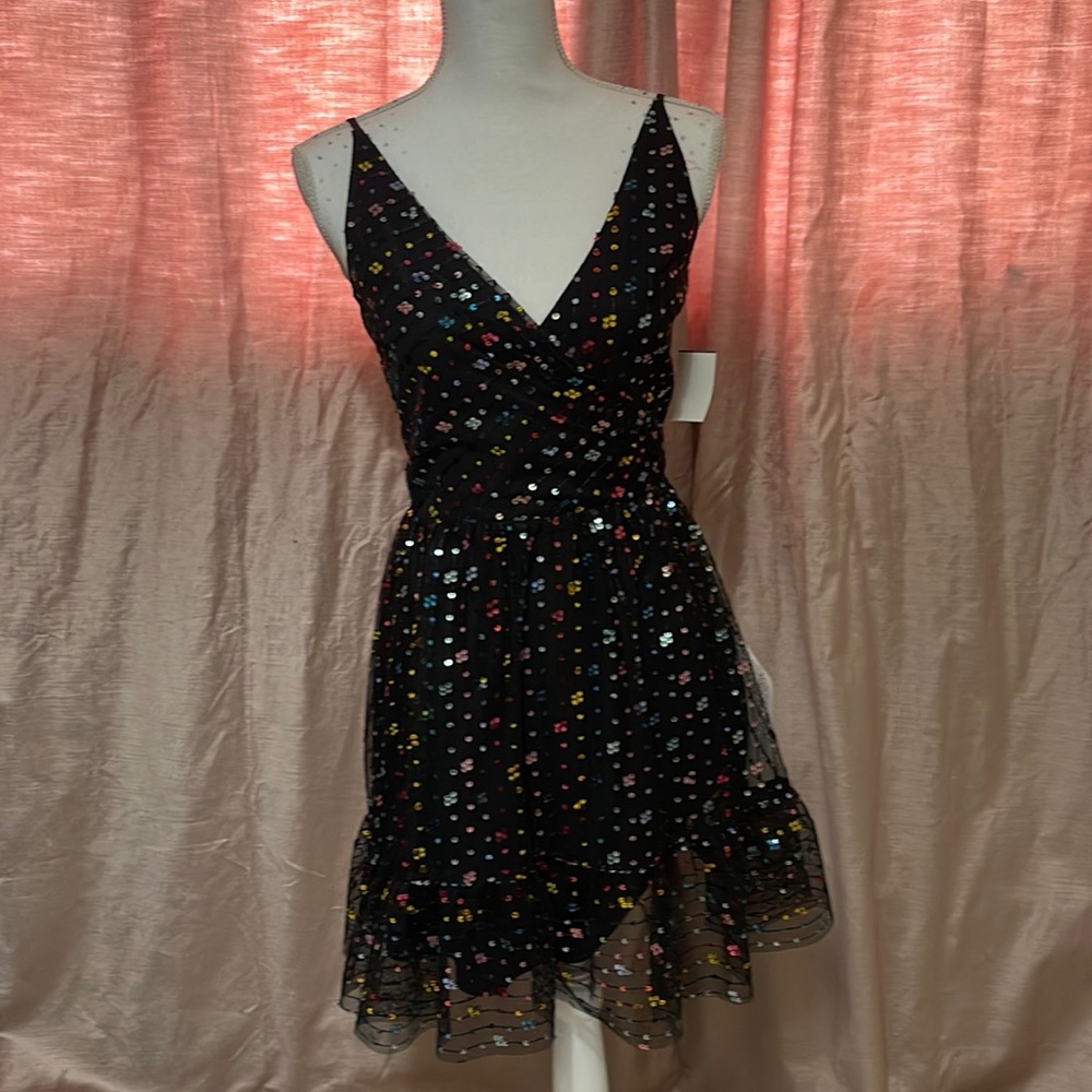 Black Cocktail/ Semi Formal Mini Dress